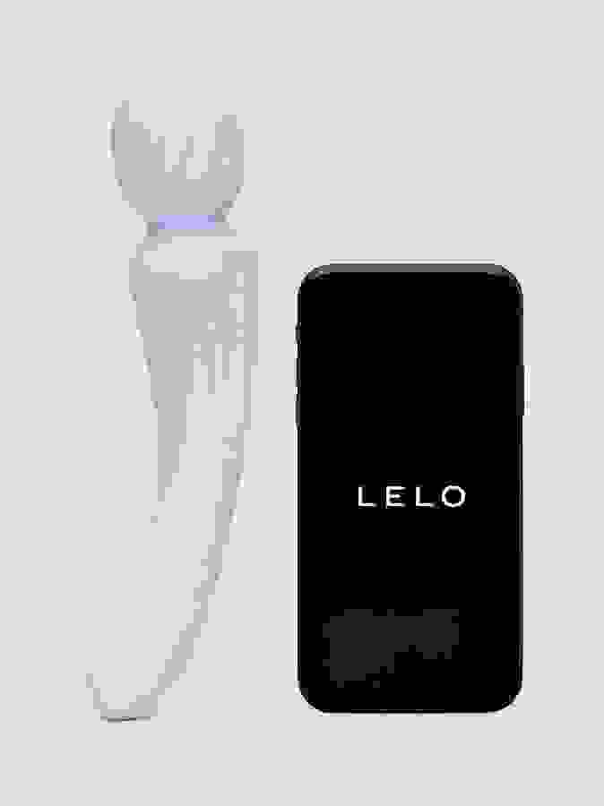 Lelo SWITCH App Controlled Double Ended Textured Wand Vibrator, Purple, hi-res